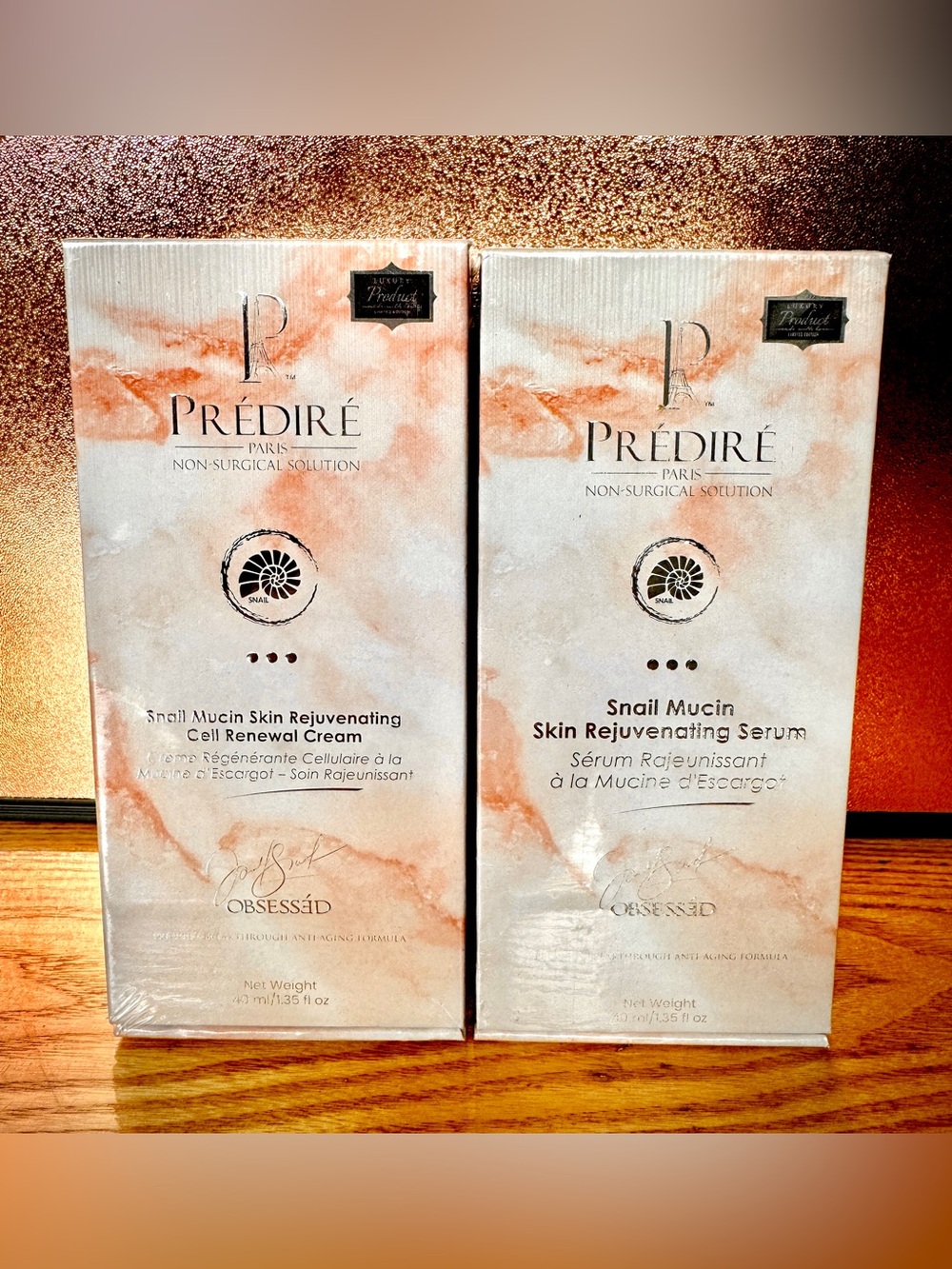 Predire Snail Mucin Skin Rejuvenating Serum & Cream Set